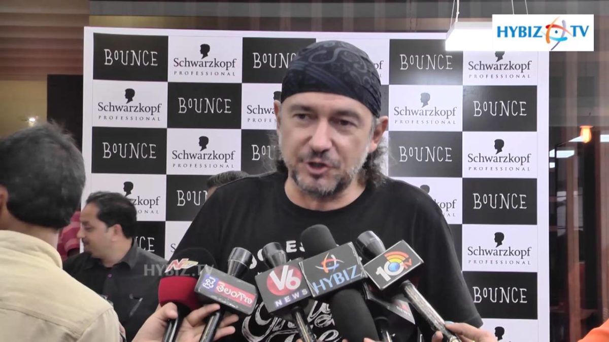 European Hair Stylist Dieter kaiser Inaugurates Bounce Salon at Jubilee Hills Hyderabad