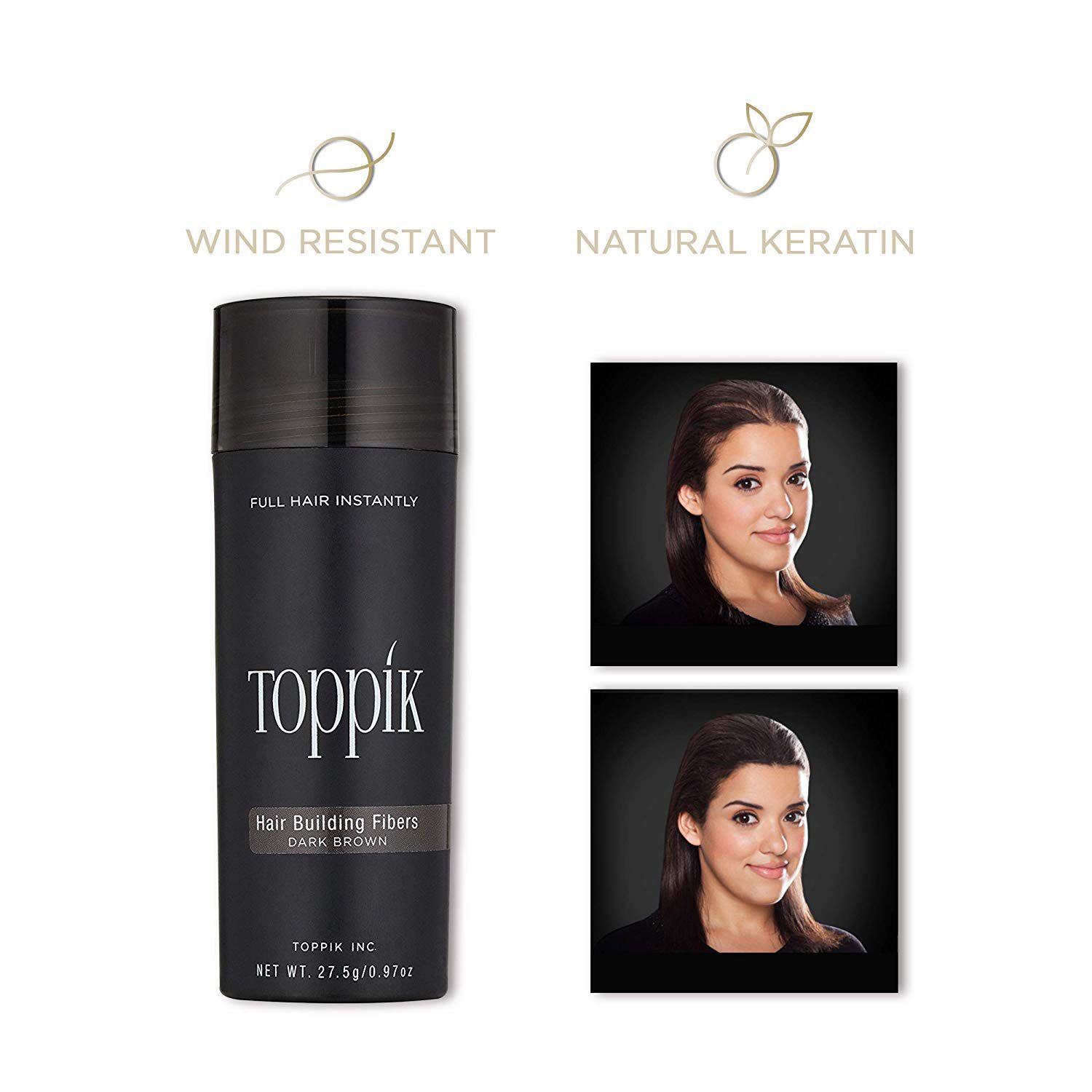 Toppik Dark Brown 27.5 Gms Bounce